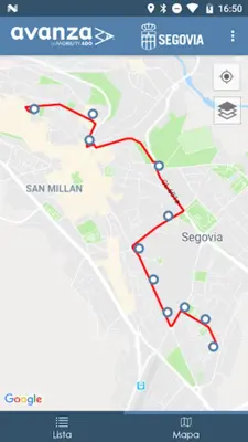 Autobuses Urbanos de Segovia android App screenshot 2